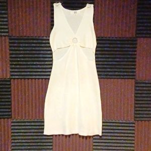 Women's swimsuit cover,  size Medium,  knit material,  cream color